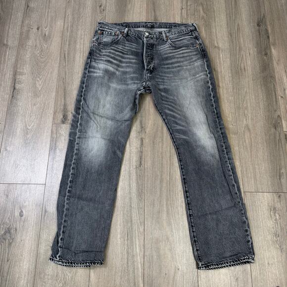 Levis Sol Faded Denim Straight Casual Jeans US Men's 38X32 - Picture 1 of 8